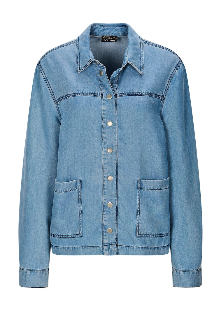Overhemdjasje in denimlook