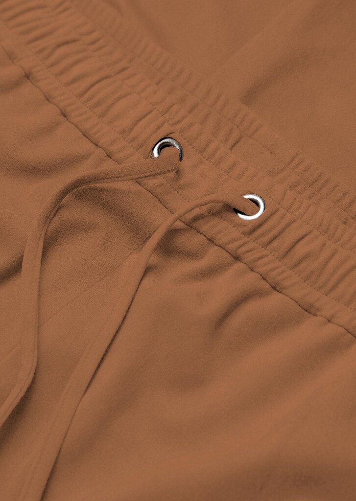 Bi-elastische Hose LOUISA in superweichem Veloursleder-Look