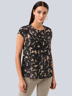 Shirtbluse mit Rundhalsausschnitt thumbnail 5