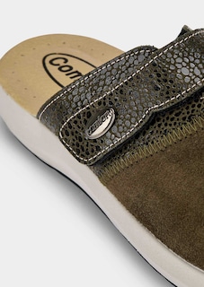 Suède sandalen met klittenbandsluiting thumbnail 3