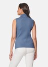 Ärmelloser Rollkragenpullover mit Zopfmuster thumbnail 3