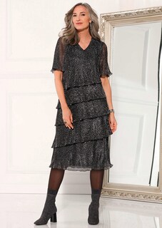 Robe en tissu plissé brillant thumbnail 7