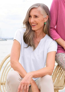 T-shirt en jersey de viscose aéré thumbnail 7