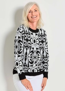 Tricot pullover met scheerwol thumbnail 7