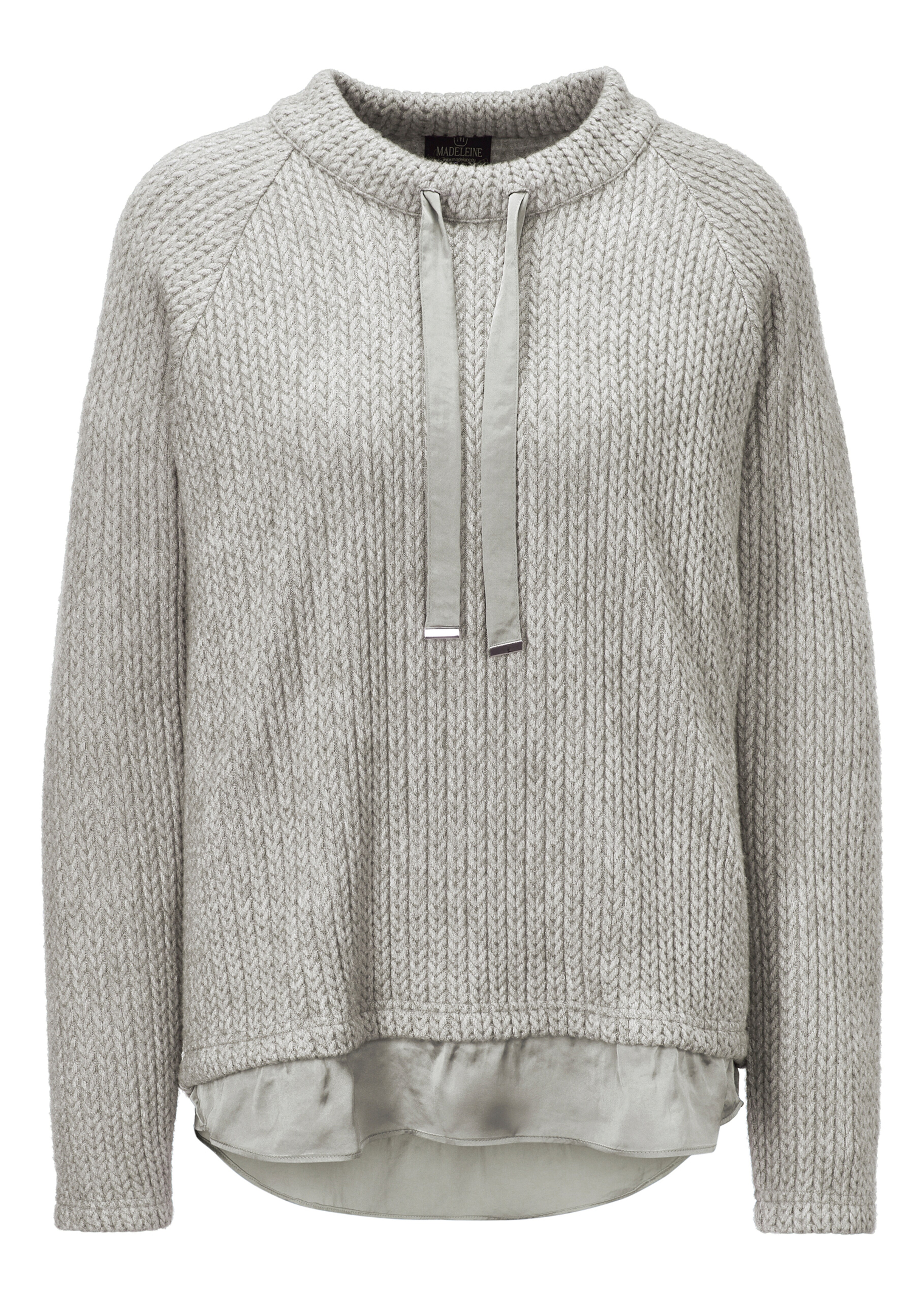 Sweatshirt in Strickoptik