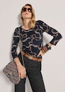 Viskose-Shirt mit Schlangenprint thumbnail 4