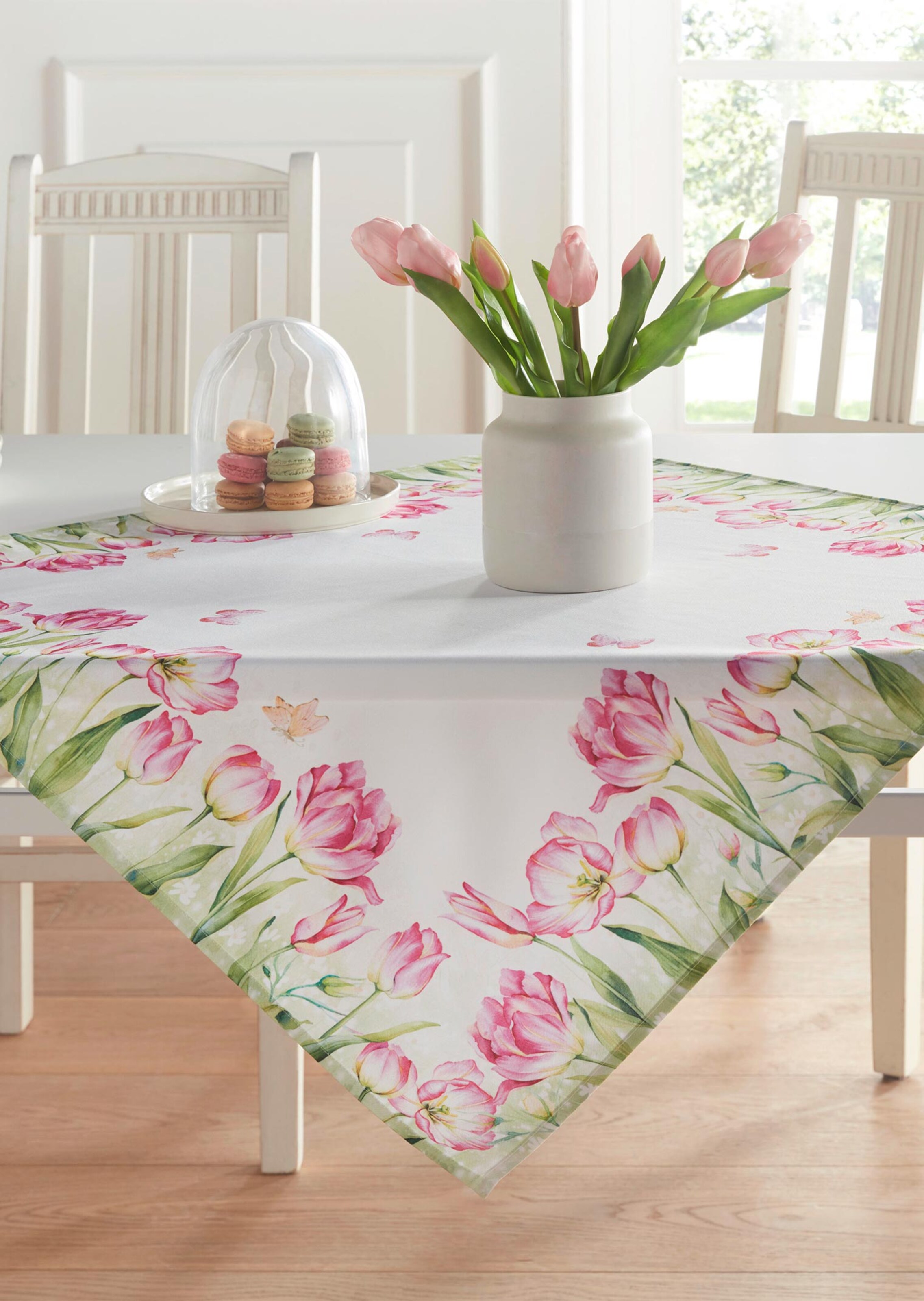 Surnappe - blanc / pink / à fleurs - Gr. 01 de Goldner Fashion