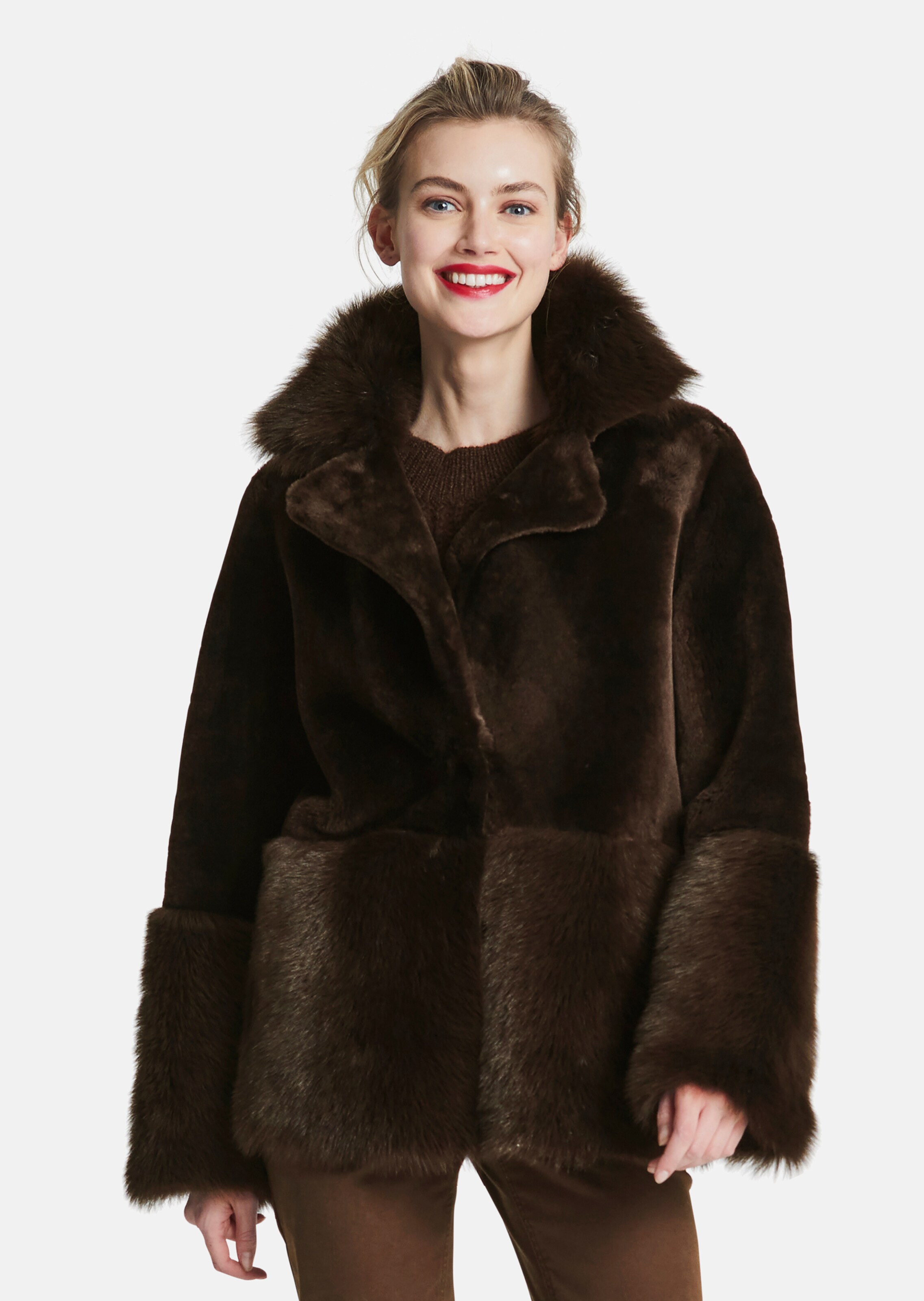 Wende-Lammfelljacke