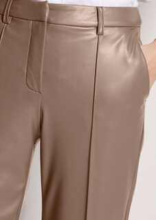 Hose im Leder-Look mit Biesen thumbnail 5