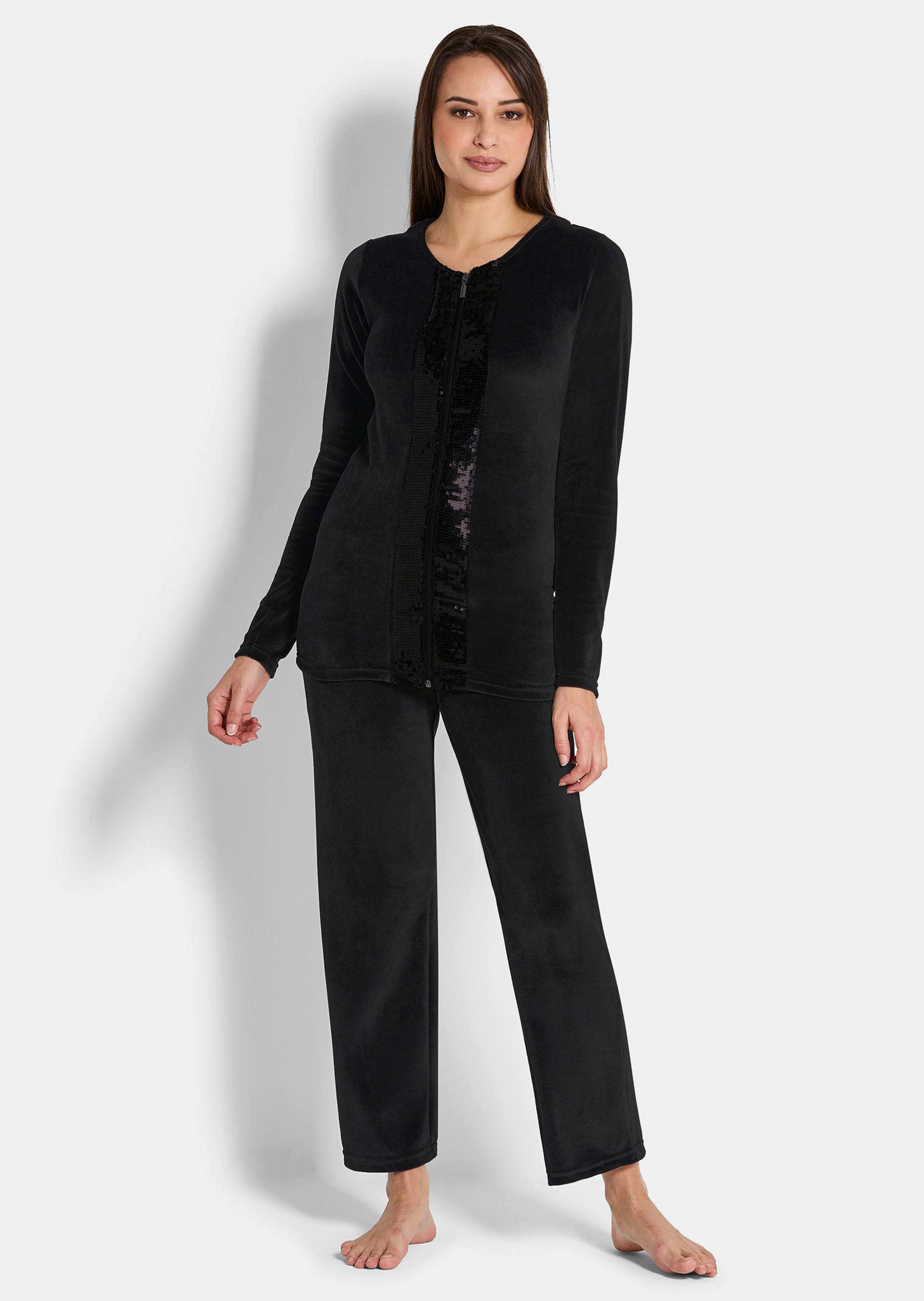 Tenue d’intérieur en velours Nicki à base de coton