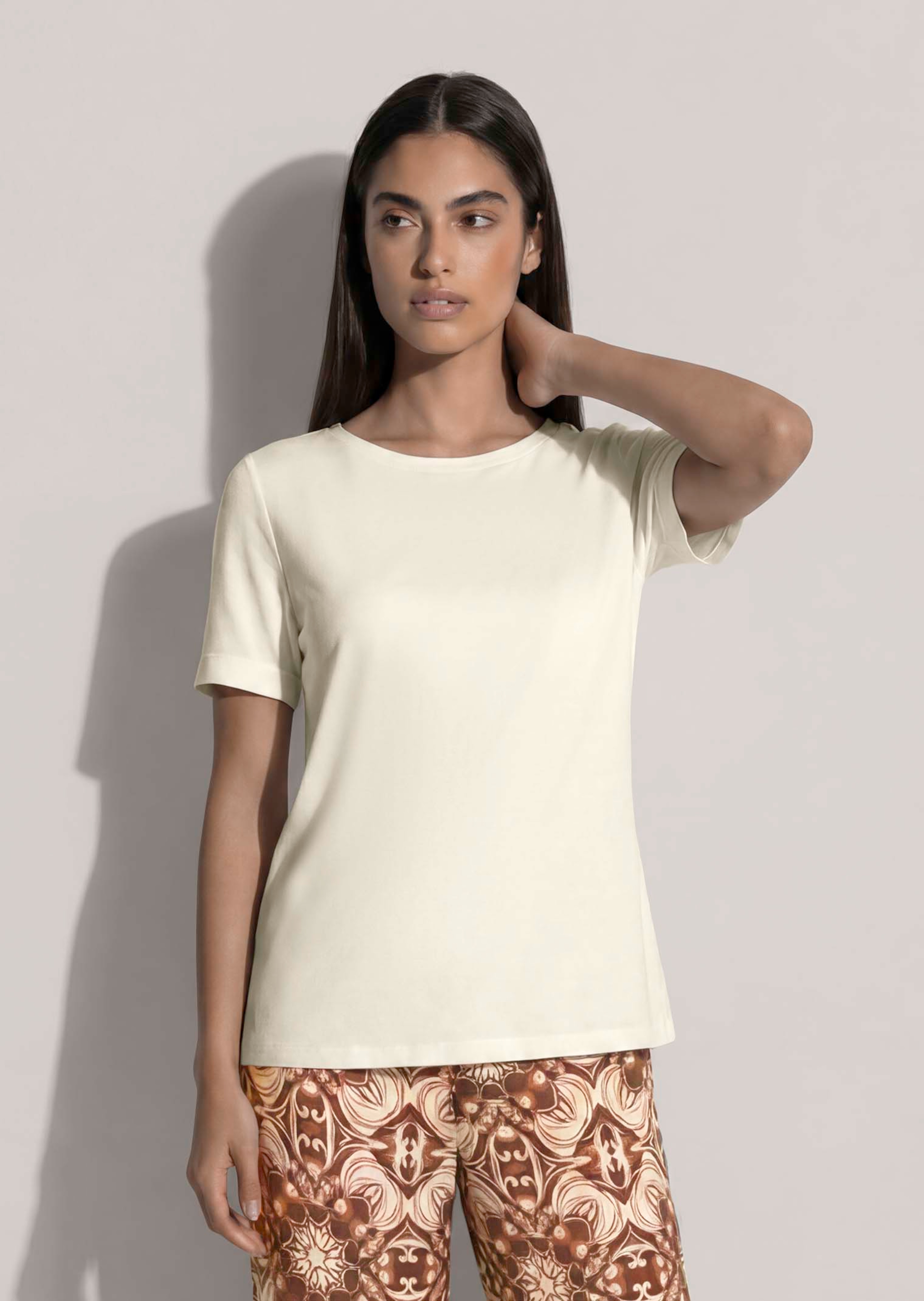 Blusen-Shirt mit kurzen Ärmeln