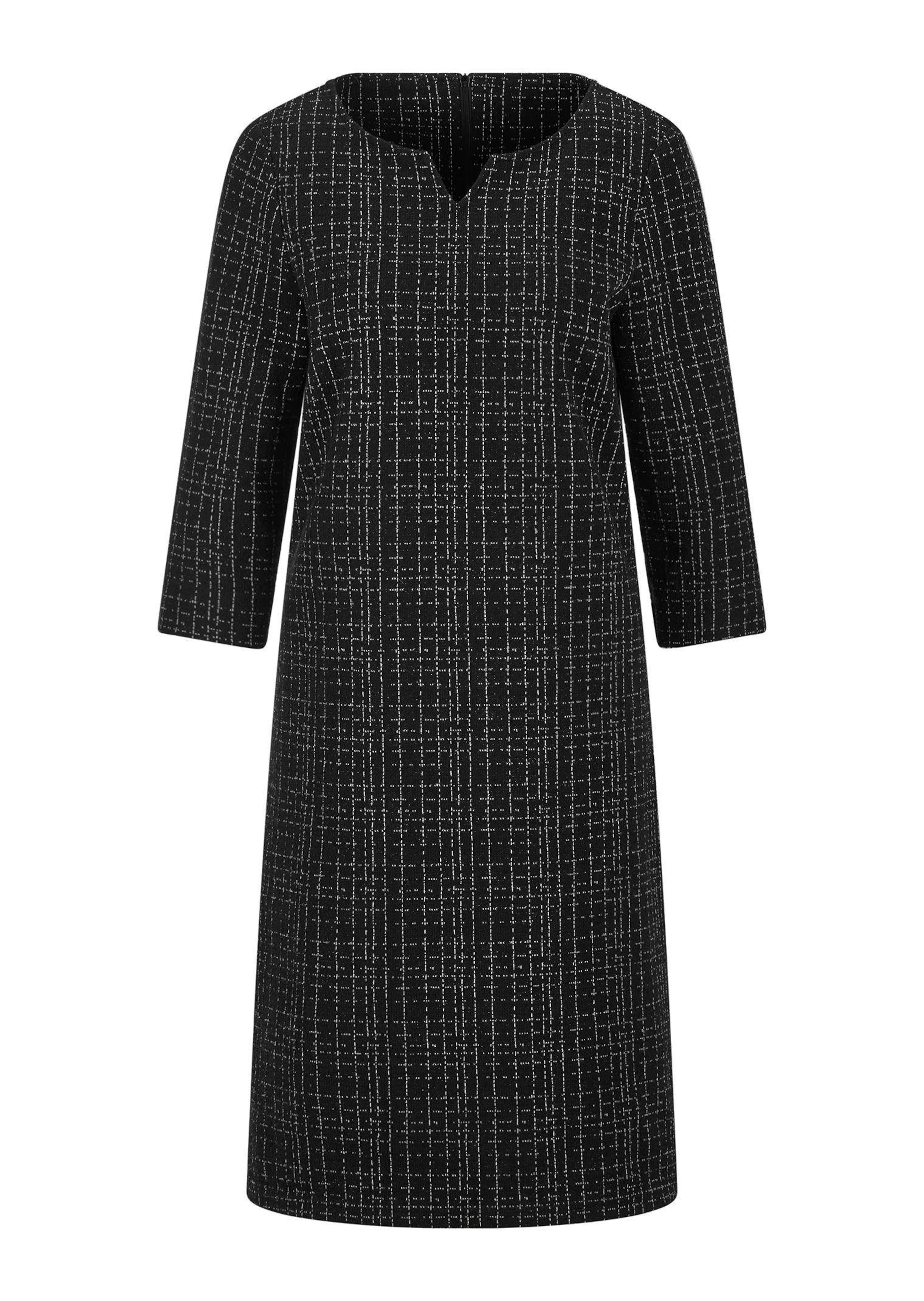 Jersey jurk in tweedlook met een mooie glans