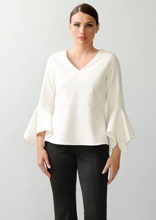 Bluse mit Volant am Ärmelabschluss thumbnail 1