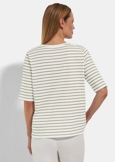 Ringelshirt mit grafischem Frontprint thumbnail 2