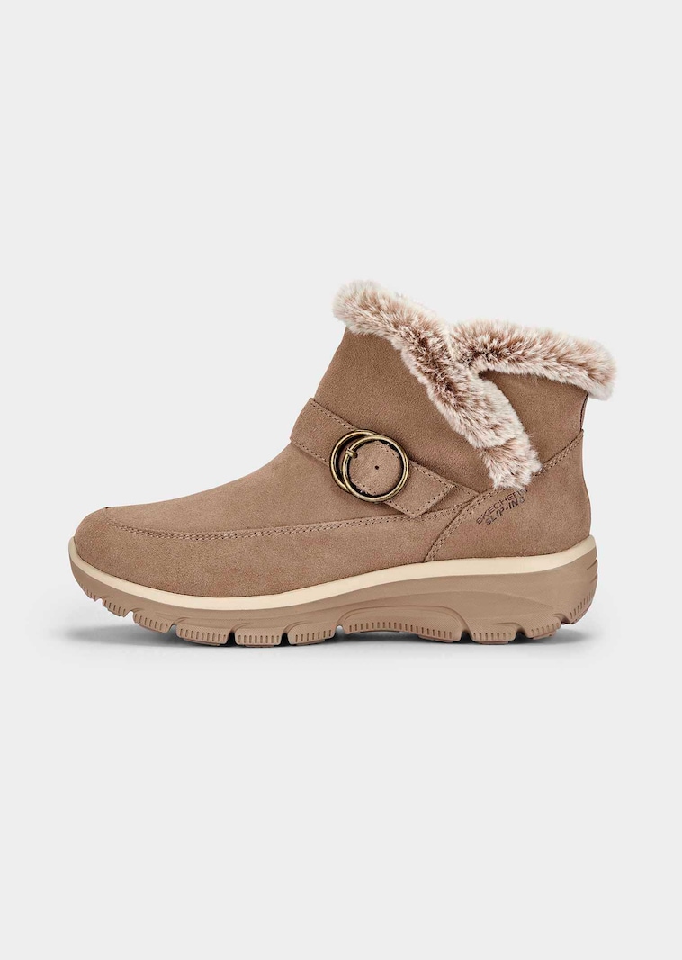 Warm gefütterte Stiefeletten mit Slip-In-Funktion