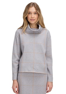 Rollkragenpullover mit Karomuster thumbnail 1