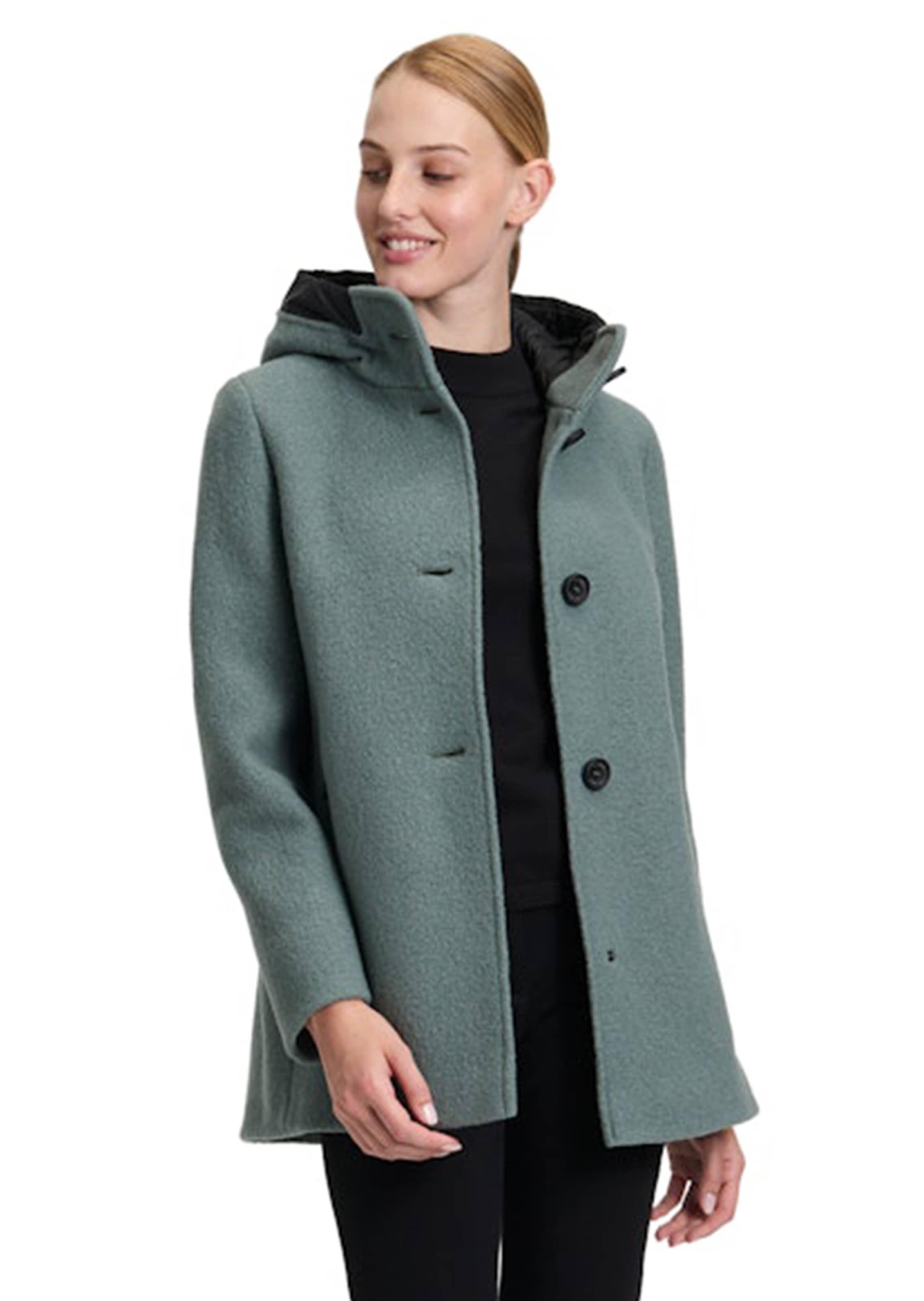 Veste évasée, tendance, en laine vierge