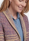 Strickjacke mit Schalkragen im Mustermix thumbnail 5