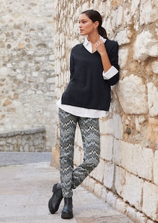 Bedruckte 5-Pocket-Jeans thumbnail 7