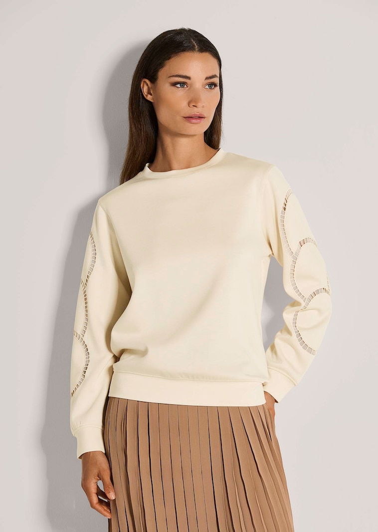 Sweatshirt mit Raffinesse