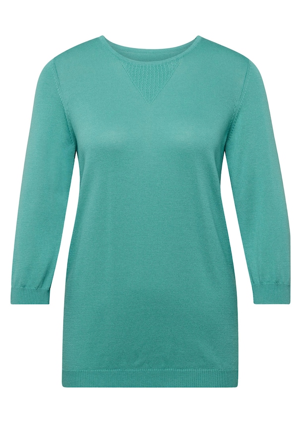Zomerse, tricot pullover met ajourpatroon 1
