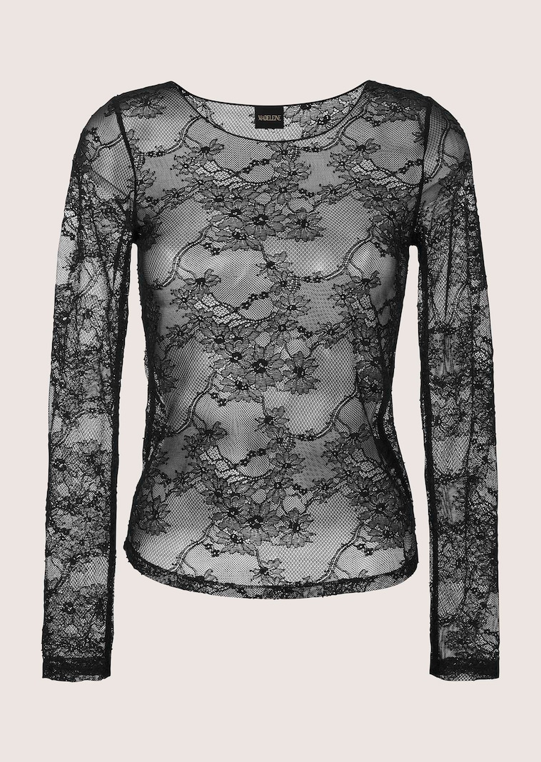 Vero Moda Shirt met lange mouwen van transparant materiaal, model 'SILA' in zwart online kopen | P&C Vero Moda Shirt met lange mouwen van transparant materiaal, model 'SILA' in zwart online kopen | P&C