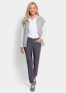 Pantalon en bengaline LOUISA. Coupe ajustée. Intérieur légèrement molletonné. thumbnail 2