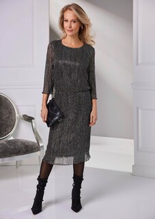 Flatteuze jurk met feestelijke glans thumbnail 7