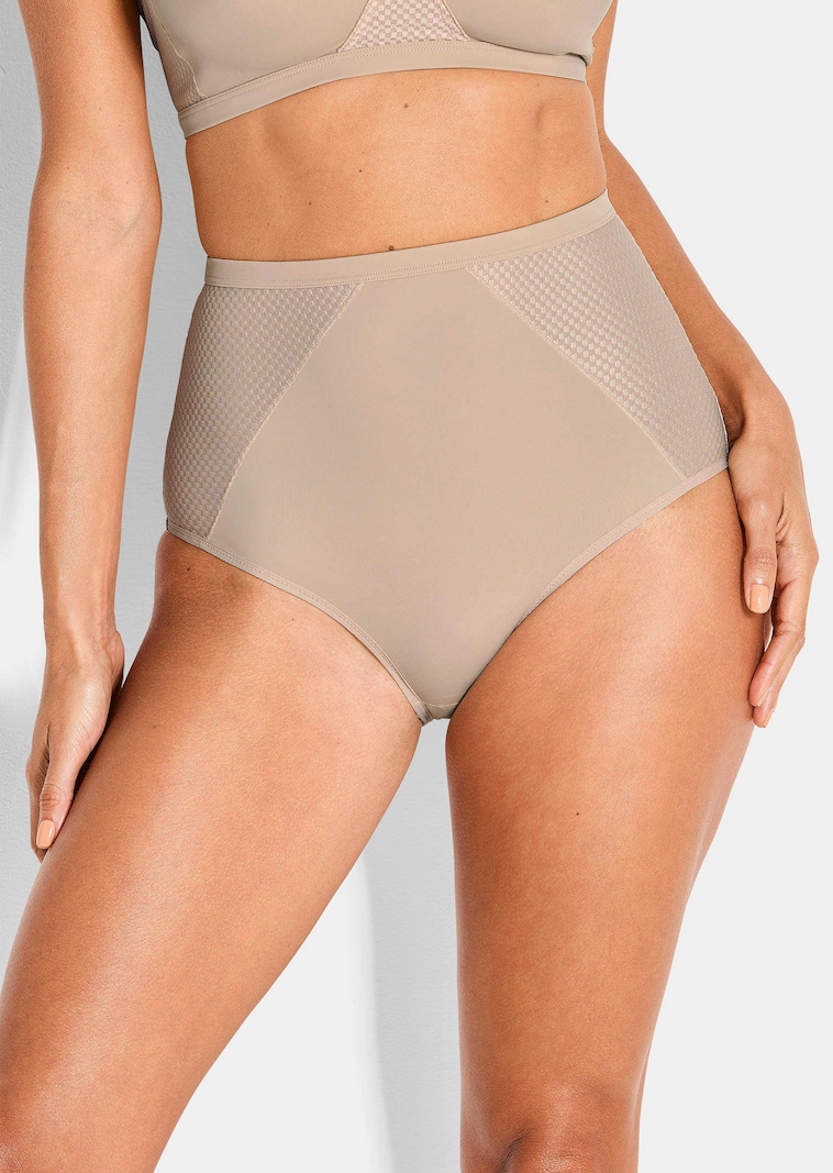 Taillenslip mit Jacquard-Einsätzen