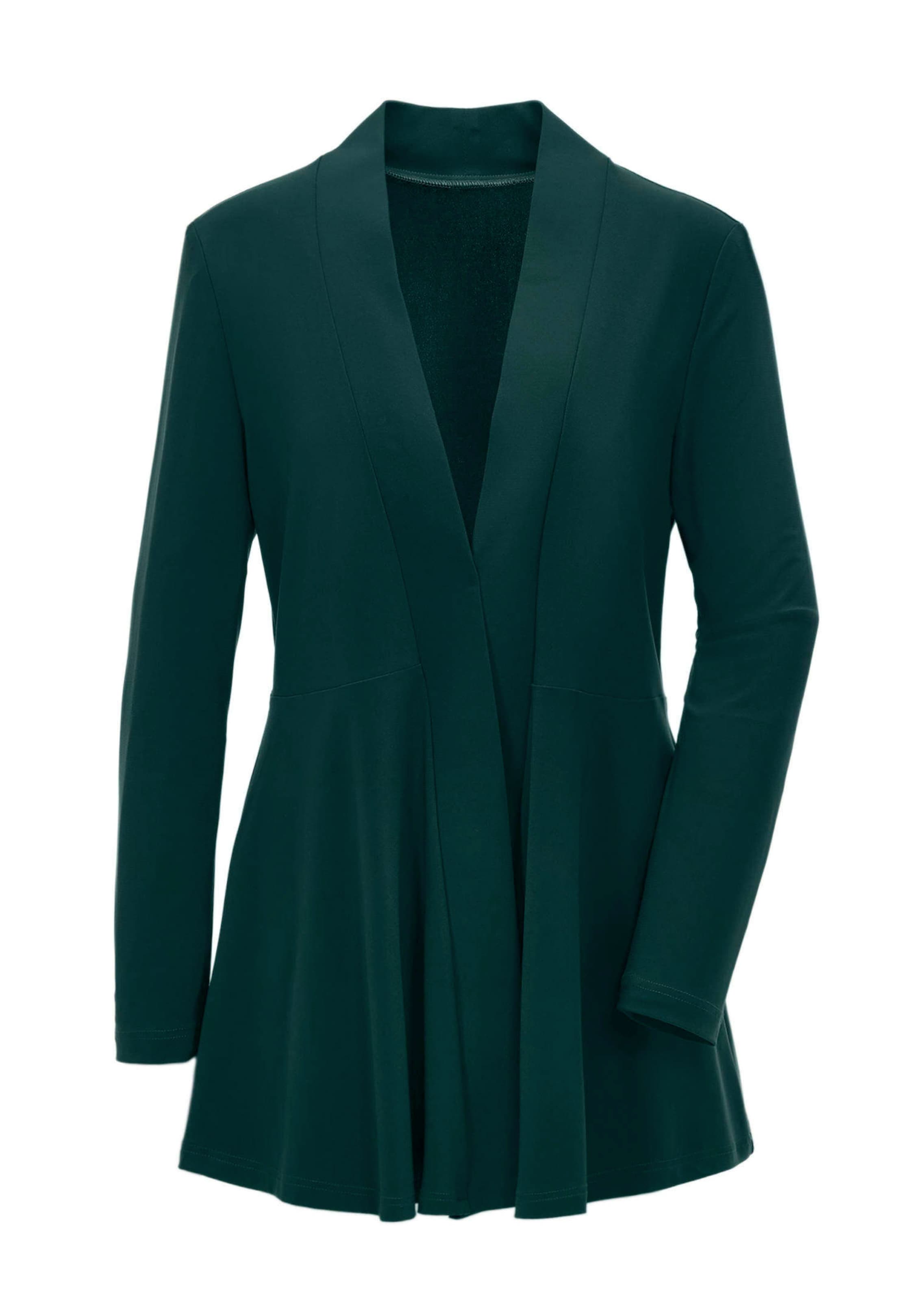 Soepelvallend, lang jersey jasje