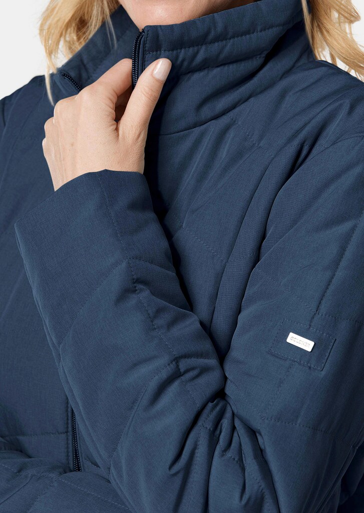 Warme Steppjacke in Jeansoptik