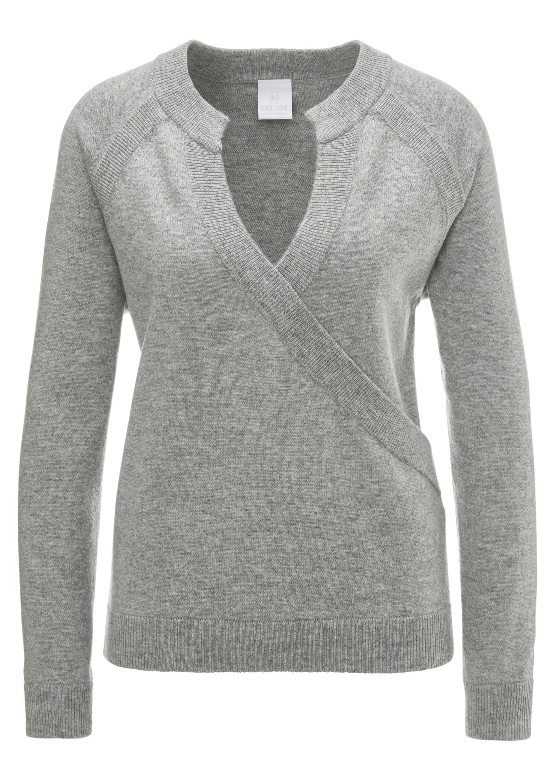 Strickpullover in Wickeloptik