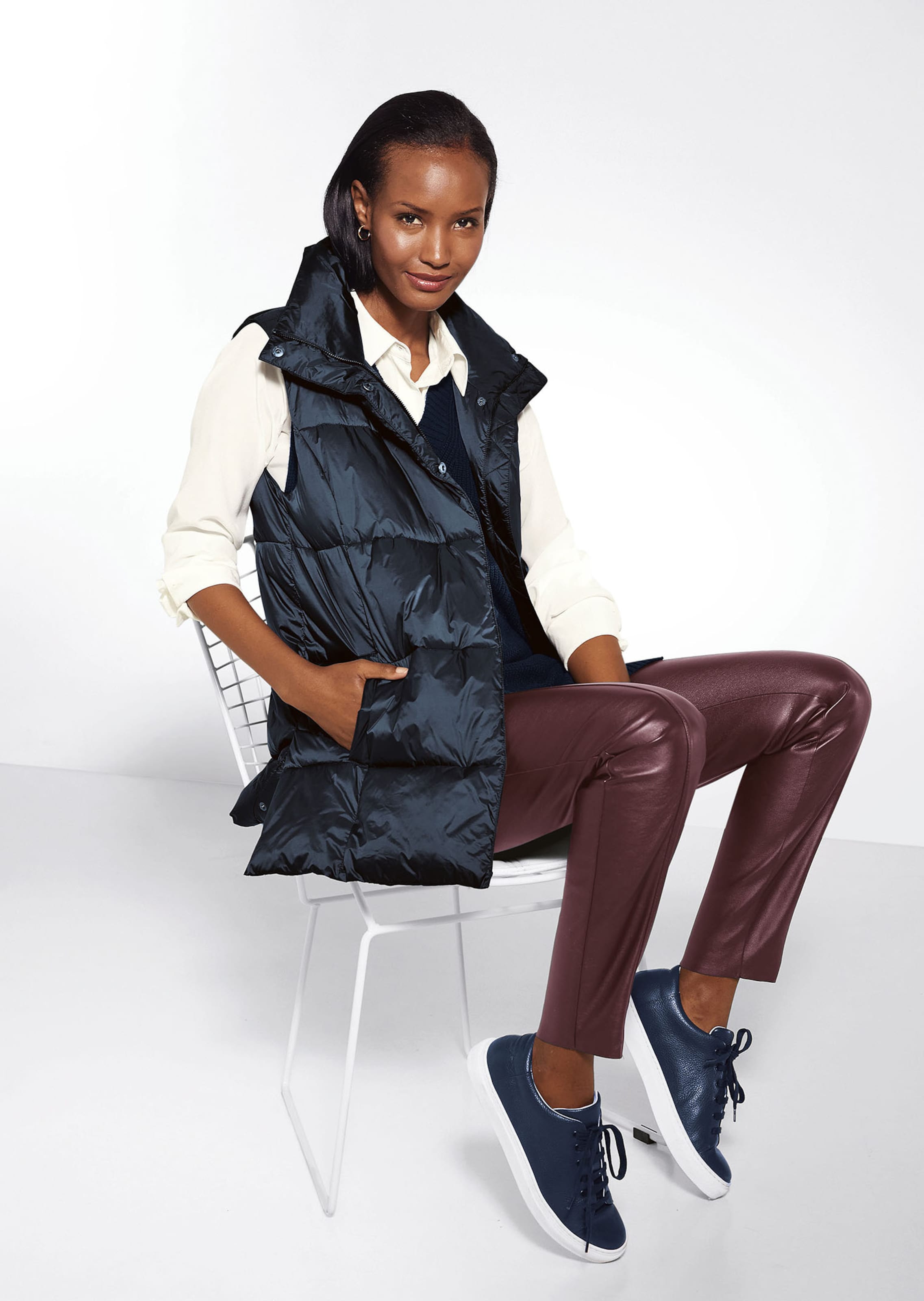 Leggings in cooler Leder-Optik