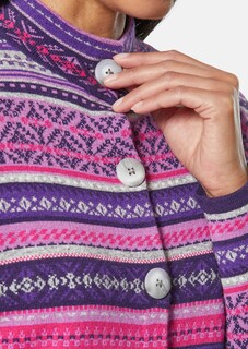 Norweger-Strickjacke in kunstvoller Jacquard-Strickart thumbnail 5