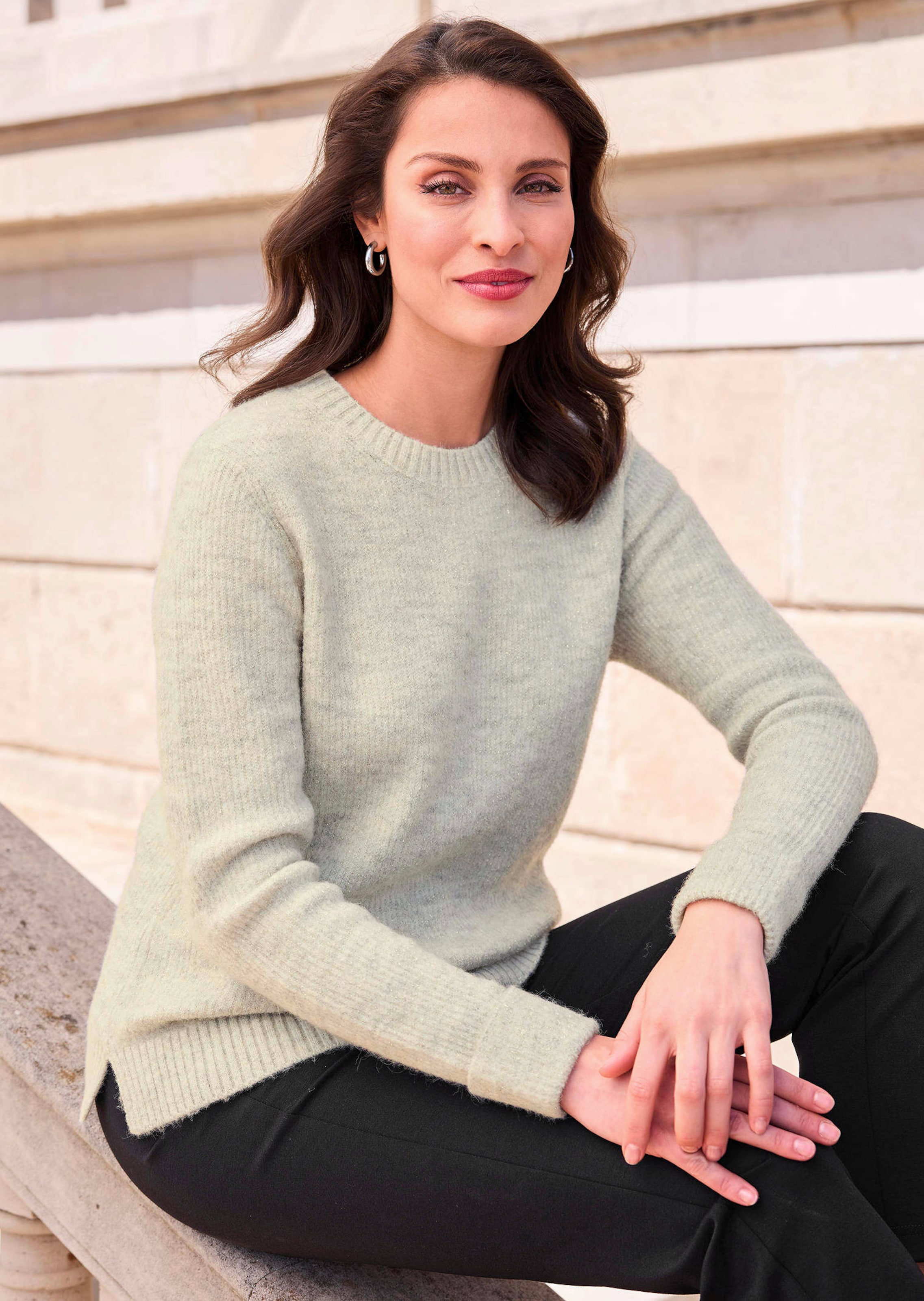 Moda Strickpullover Damen Pullover Von Alba Moda Jumper Alba