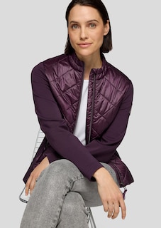 Veste matelassée avec empiècements en jersey thumbnail 4