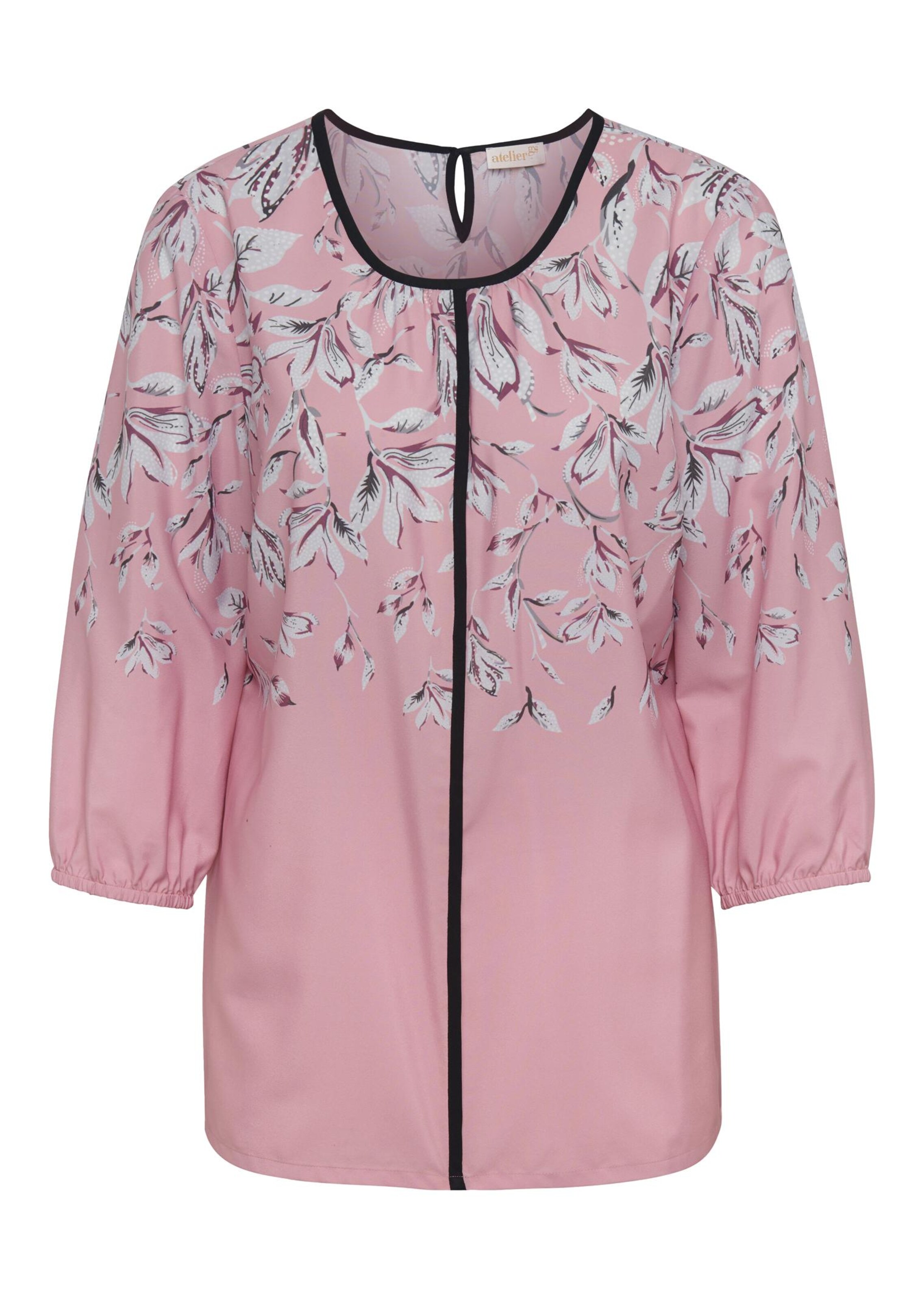 Chemisier imprimé - vieux rosé / gris / à motifs - Gr. 44 de Goldner Fashion