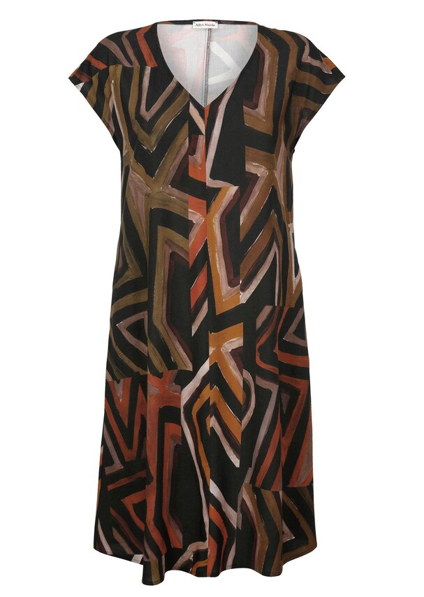 Kleid mit Ethnodruckdessin 4