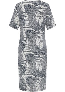 Bequemes Druckkleid mit kaschierender Raffung thumbnail 8