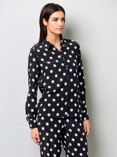 Bluse mit modischem Punkteprint thumbnail 1