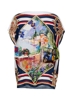 Bluse in Tuchdruckoptik thumbnail 5
