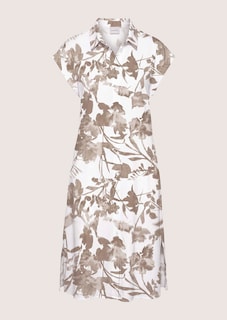 Robe-chemise en viscose avec imprimé fleuri thumbnail 7