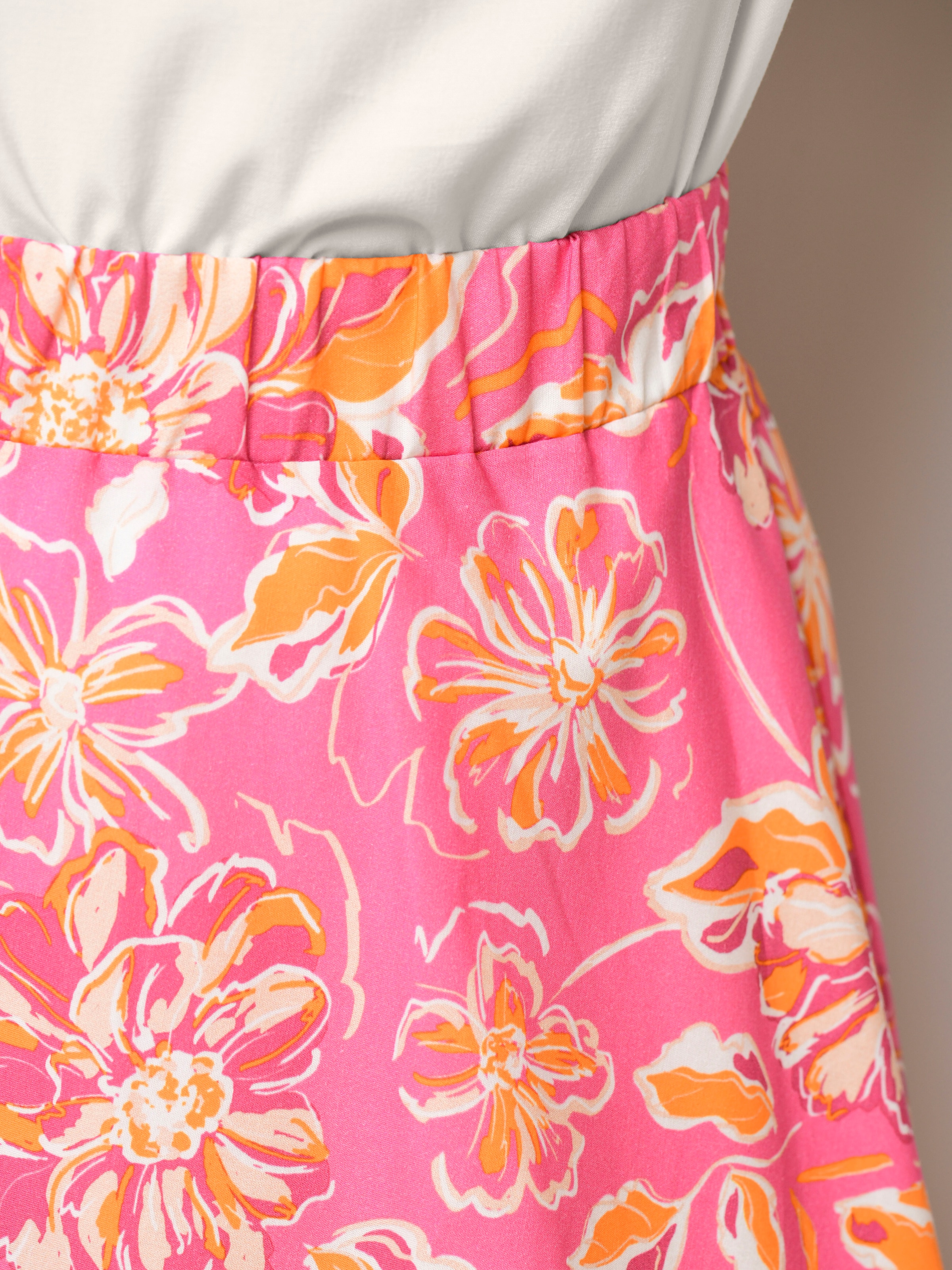 Rock mit floralem Druck 3