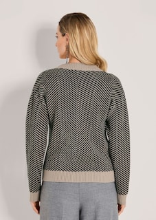 Strickjacke mit Jacquard-Muster thumbnail 3