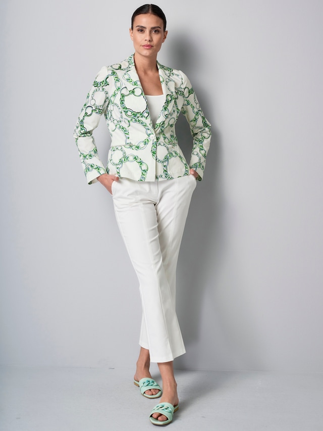 Blazer mit grafischem Print 3