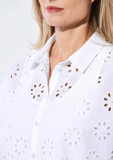 Kurzarm Bluse mit Loch-Muster thumbnail 5