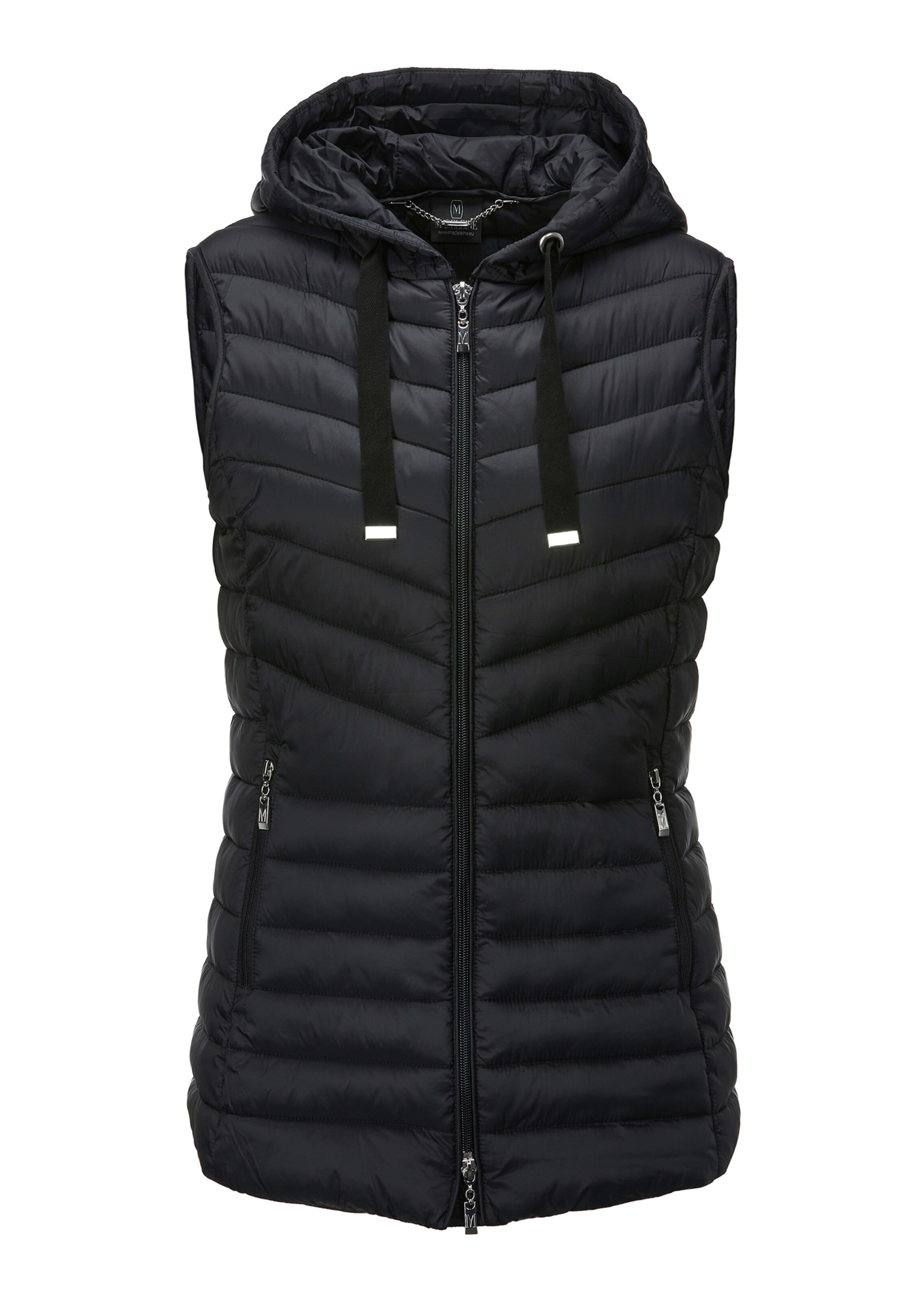 Summer quilted waistcoat with hood
