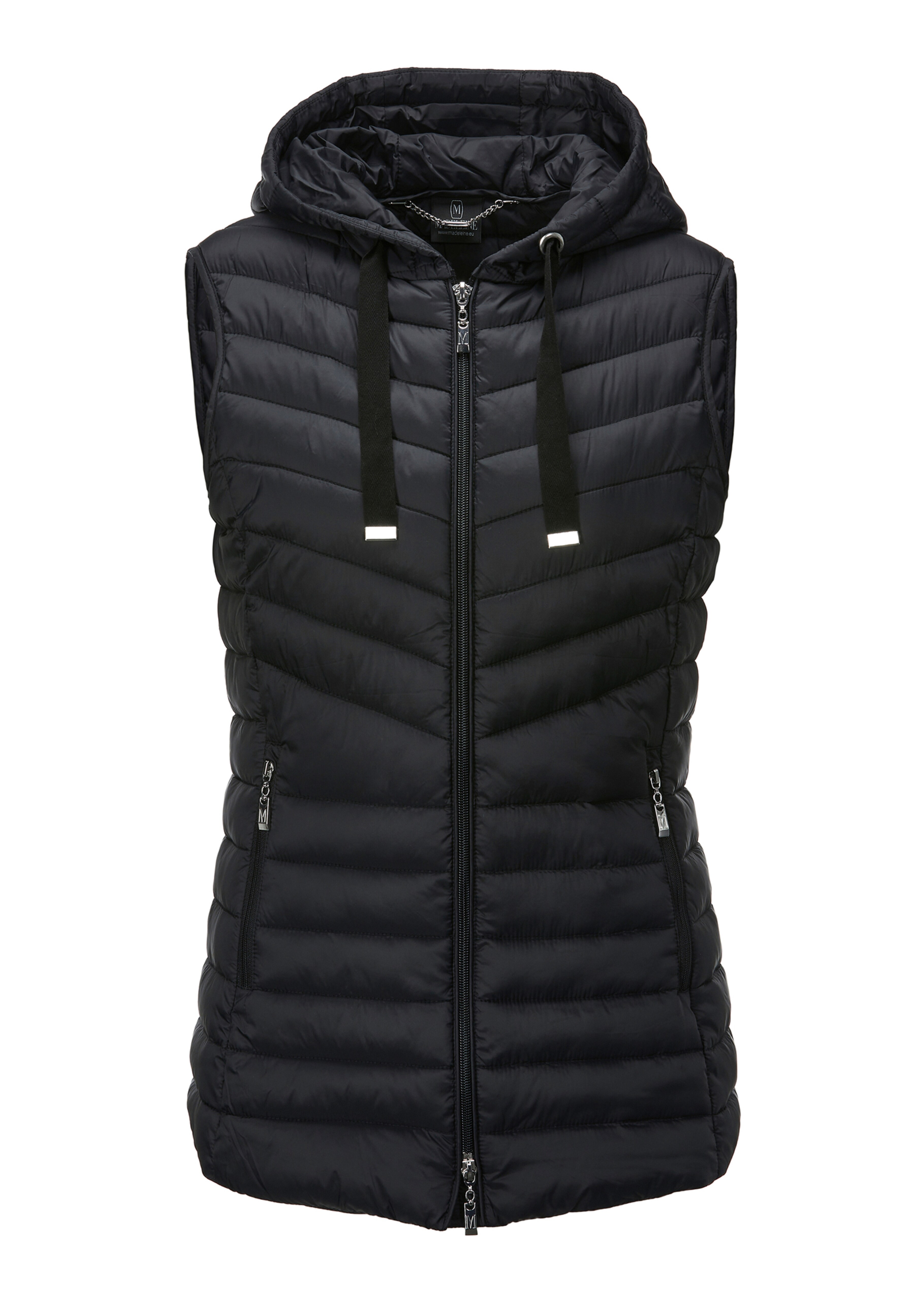 Summer quilted waistcoat with hood