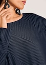 Struktur-Shirt mit langen Fledermaus-Ärmeln thumbnail 5