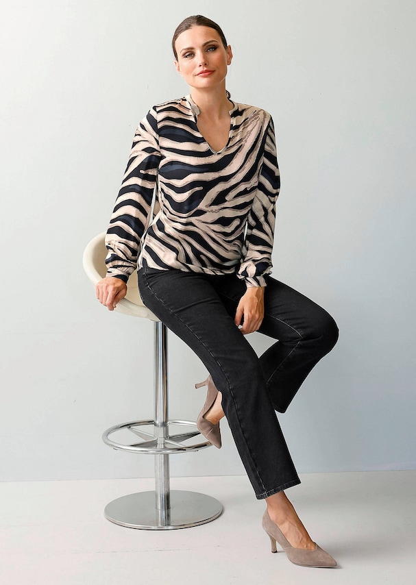 Bluse in Animaldessin 3
